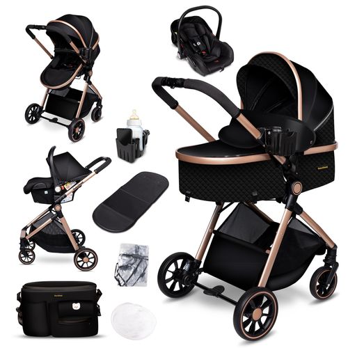 GagaDumi SoHo 3in1 Kinderwagen – i-Size Autositz, 6,8 kg, inkl. Zubehör – Leicht & kompakt für Stadt & Land