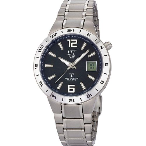 ETT EGT-11411-41M Herrenuhr Solar Titanium Funkuhr