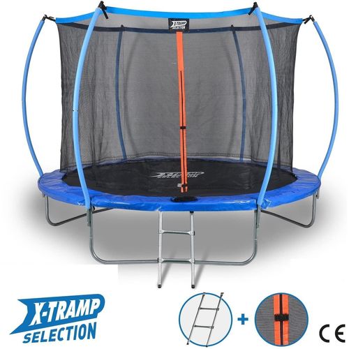 Dunlop Trampolin X-Tramp - Gartentrampolin verschiedene Größen wählbar 244 cm Outdoor / Draussen Hüpf Spielgerät Springen Trampoline Trampolin