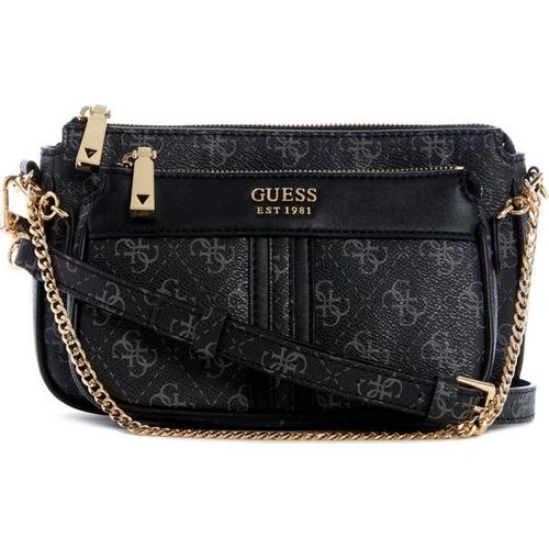 Guess Umhängetasche Kasinta Double Zip Pouch coal multi