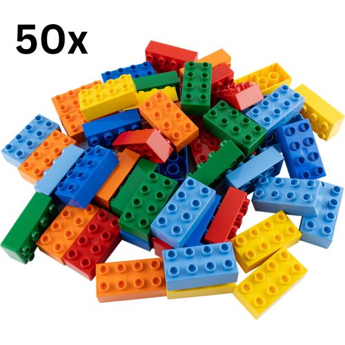 LEGO® DUPLO® 2x4 Steine Bausteine Bunt Gemischt - 3011 NEU! Menge 50x – Jede Mischung individuell zusammengestellt