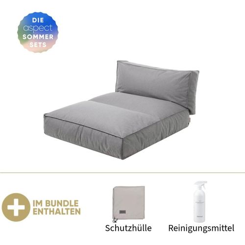 Blomus Outdoor-Bett -STAY- 120 x 190 cm inkl. GRATIS Schutzhülle & Reinigungsmittel Stone