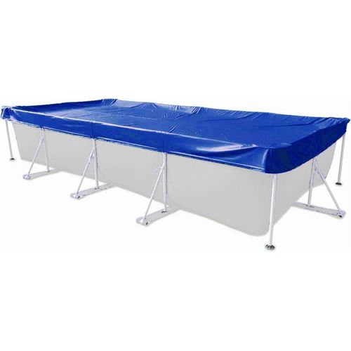 Abdeckplane Rechteck 700x350 cm Blau mit Übermaß Sommer & Winter Pool Schwimmbad