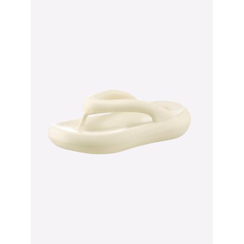 Zehentrenner HEINE, Damen, Gr. 38/39, weiß, Synthetik, Schuhe
