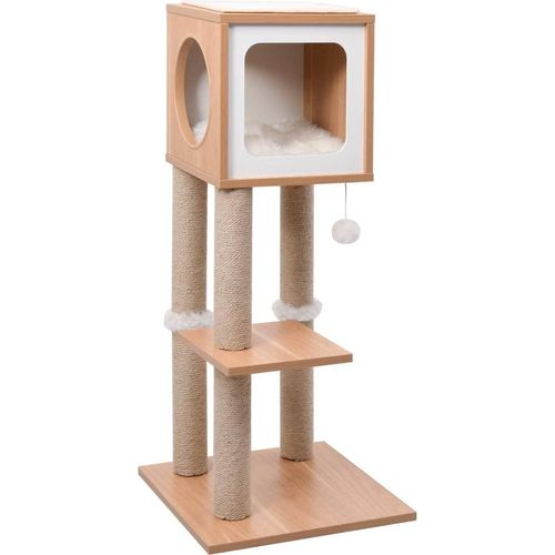 Katzen-Kratzbaum mit Sisal-Kratzmatte 90 cm