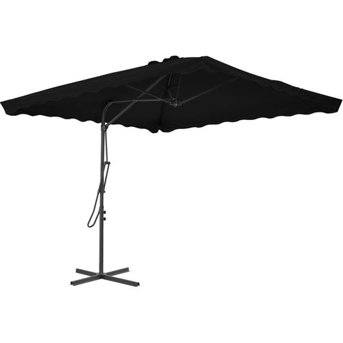 Sonnenschirm mit Stahlmast Schwarz 250x250x230 cm , Markisen Design 2024