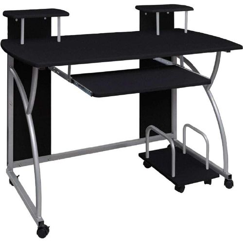 vidaXL Computertisch Schwarz 110x52x88,5 cm Holzwerkstoff - Computertisch - Computertische - Gaming Tisch - Arbeitstisch