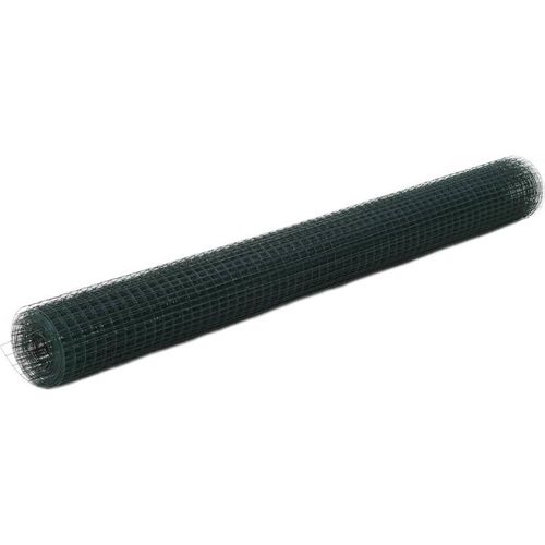 Drahtzaun Stahl mit PVC-Beschichtung 25x1,5 m Grün