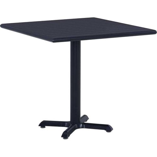 Gartentisch Schwarz 80x80x75 cm 49470