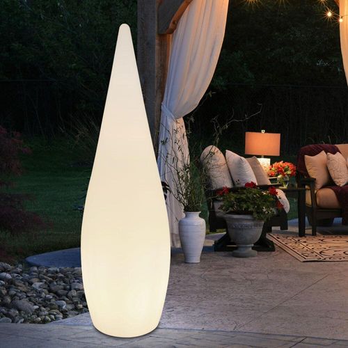 LED Steckleuchte, Tropfen, Design, Kabel 5m, Höhe 80 cm