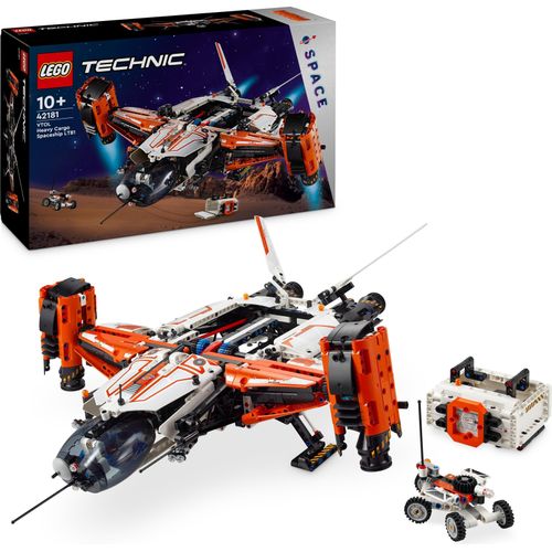 LEGO Technic VTOL-Schwerlastraumfrachter LT81, Space Bauset, Weltraum-Spielzeug, Raumschiff, Spielset mit Mini-Rover, Geschenk für Jungen & Mädchen ab 10 Jahren 42181