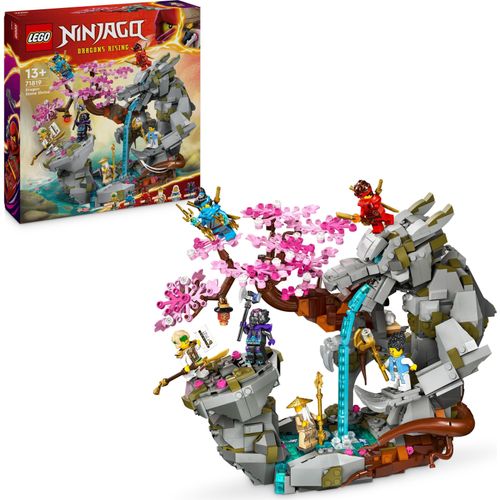 LEGO NINJAGO Drachenstein-Tempel Drachen-Spielzeug mit 6 Ninja-Figuren, großes Set zum Bauen, Spielen und Ausstellen, Geschenk zum Geburtstag für Jungs und Mädchen ab 13 Jahren 71819