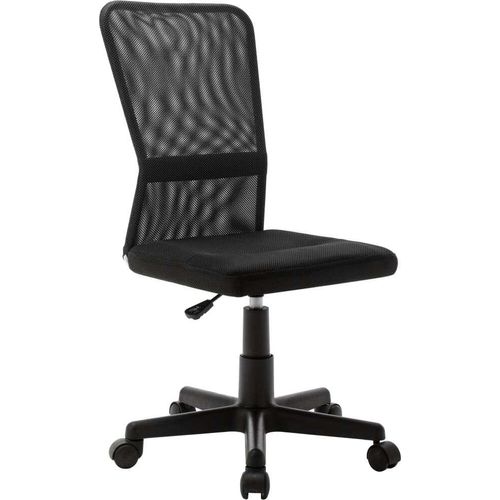 Prolenta Premium - Bürostuhl Schwarz 44x52x100 cm Netzgewebe
