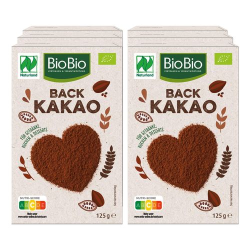 BioBio Backkakao 125 g, 6er Pack