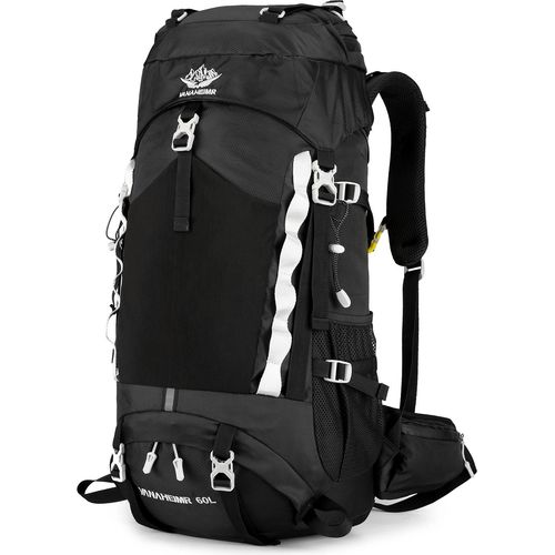60L wasserdichter Wanderrucksack Camping-Reise-Tagesrucksack mit Regenschutz für Camping-Wanderreisen