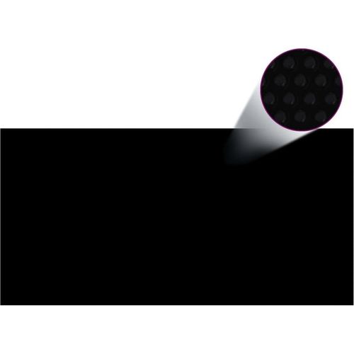 Poolabdeckung Schwarz 975×488 cm PE