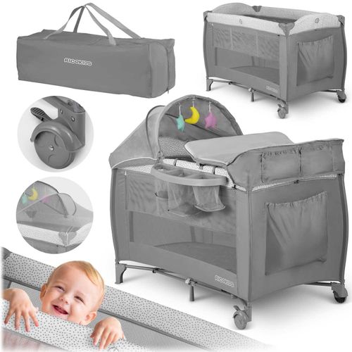 Reisebett 125x65x78cm RK-242 grau