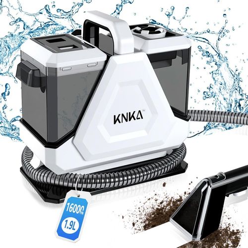 KNKA PRO 16Kpa 550W Polsterreiniger gerät, Vielseitiger tragbarer Teppich- und Polsterreiniger, Teppichfleckreiniger & Haustierflecksauger, Weiß