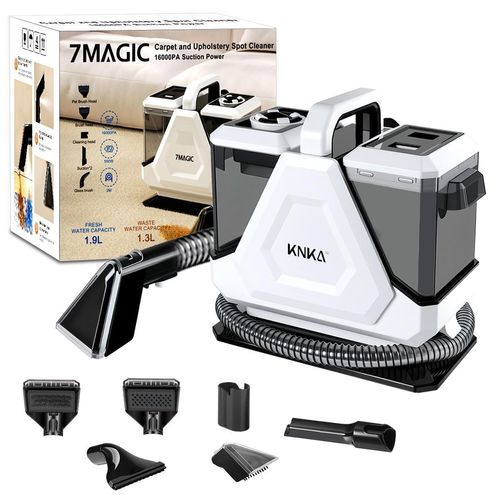 KNKA PRO 550W Polsterreiniger Gerät, Teppichreiniger für Alltägliche Flecken & Verschmutzungen, Waschsauger, Nasssauger für Teppiche, Polster & Auto