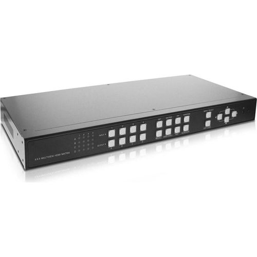 InLine® HDMI 4x4 Multi View Matrix / Videowand Switch, 4 Eingänge auf 4 Ausgänge