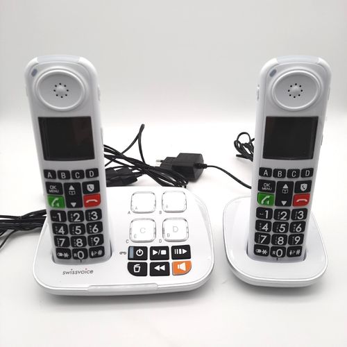 swissvoice Xtra 2355 Duo Schnurlostelefon mit grossen Tasten DECT mit (91,12)