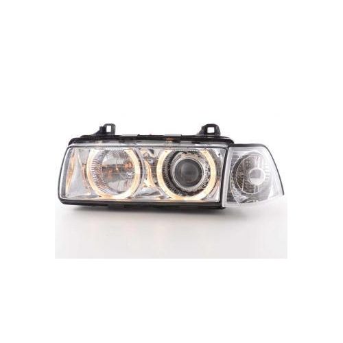 Scheinwerfer Angel Eyes BMW 3er Limo Typ E36 Bj. 92-98 chrom