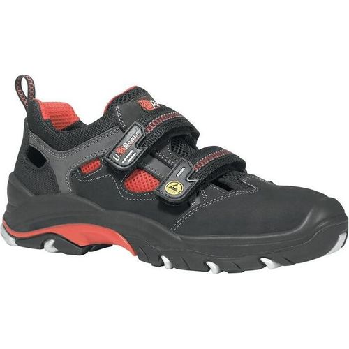 Sicherheits-Sandale EN ISO 20345 ESD S1P SRC Cult Gr. 42 Nubukleder schwarz/rot