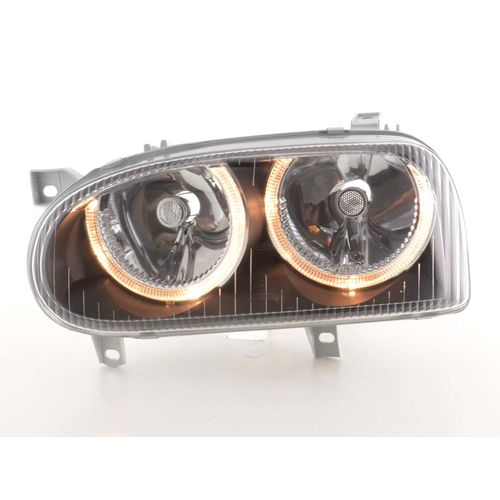 Scheinwerfer Angel Eyes VW Golf 3 Typ 1HXO, 1 EXO Bj. 91-97 schwarz