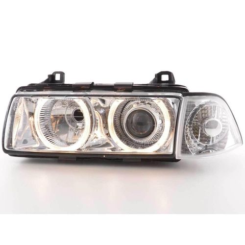 Scheinwerfer Angel Eyes BMW 3er Coupe Typ E36 Bj. 92-98 chrom Xenon