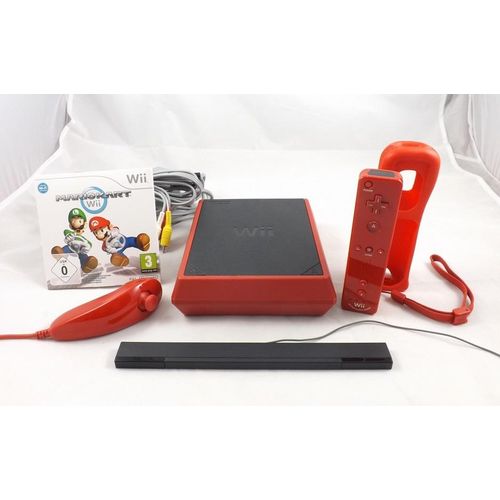 Nintendo Wii Mini Konsole Rot + Mario Kart Wii in