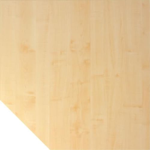 Verkettungsplatte trapezform 120x120cm mit Fuß Ahorn
