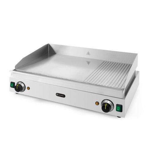 HENDI Grillplatte 230V 3500W 2/3 Glatt 1/3 Gerillt