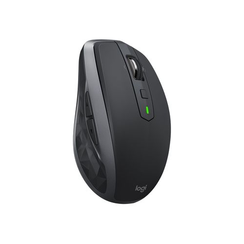 Logitech MX Anywhere 2S - rechts - RF Wireless + Bluetooth - 4000 DPI - Schwarz - Grau