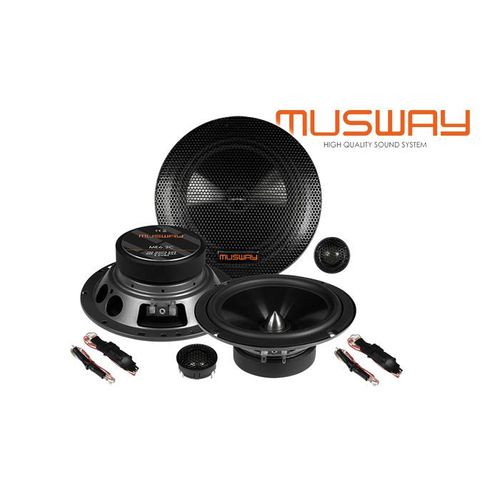 Lautsprecher Boxen Musway ME6.2C - 16,5cm System Auto Einbauzubehör - Einbauset passend für VW Polo 6R Front Heck - justSOUND