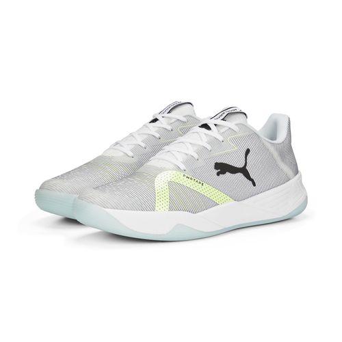PUMA Accelerate Turbo Nitro II Handballschuhe Unisex puma white/puma black/fizzy light/nitro blue 42.5