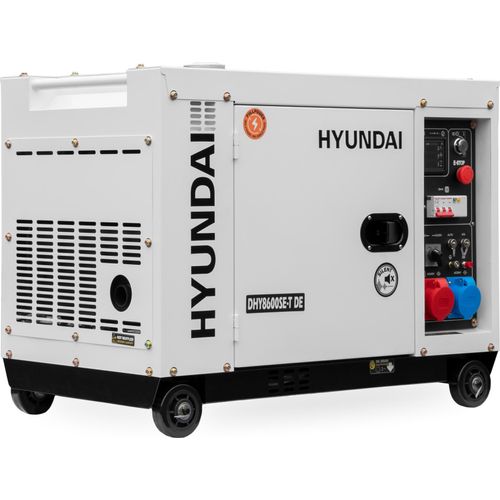 HYUNDAI Diesel Generator DHY8600SE-T D (6.3kW / 7.9kVA, Elektrostart, 1 x 230V + 400V)