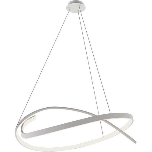 LED Hängeleuchte, Metall, Weiß, TRIAC-dimmbar, H 120 cm