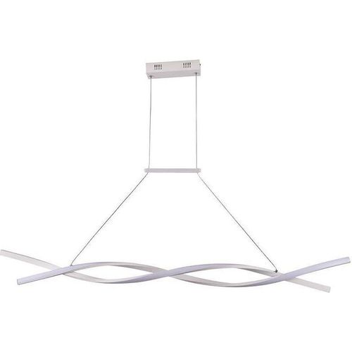 LED Pendelleuchte, Aluminium, Weiß, 3450 Lumen, L 120 cm