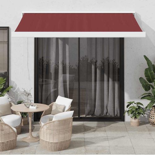 Möbel Markise Manuell Weinrot 350x250 cm - Markisentuch 3215314