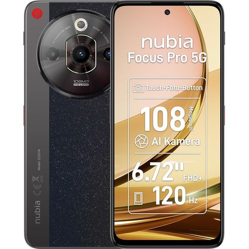 Nubia Focus Pro 5G, Smartphone, 256 GB ROM, 8 GB + 12 GB RAM, 6,72 Display"