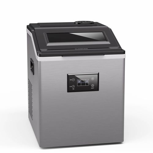 Klarstein FrostMaster Eiswürfelmaschine - 40 kg/Tag, 34 Eiswürfel in 15 Min, Edelstahl, LED-Bedienfeld, Eisportionierer, Eiswürfelbereiter, Ice Maker, Eiswürfelspender