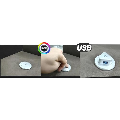LEDERSOFA SOFA mit USB POLSTER ECKSOFA SOFAGARNITUR DESIGNER COUCH Massfertigung