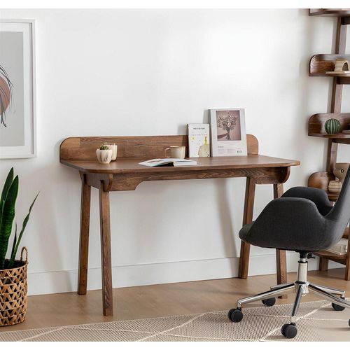 Brauner Holztisch Schreibtische Designer Holz Ablagentische