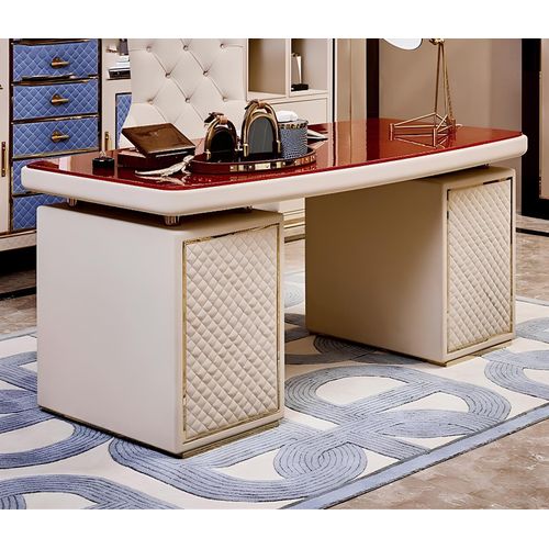 Design Tisch Sekretär Luxus Schreib Büro Metall Hochglanz Tische Holz Neu Möbel