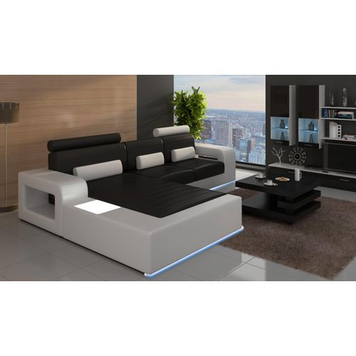 LEDER ECKCOUCH GARNITUR mit USB,LEDERCOUCH Maßanfertigung SOFA GARNITUR ECKSOFA