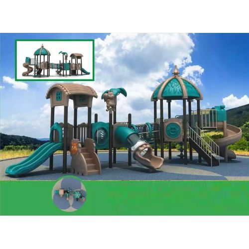 Spielturm mit Rutsche Kinderspielplatz aus Kunststoff Bereich Unterhaltung