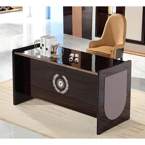 Design Tisch Sekretär Luxus Schreib Büro Möbel Metall Hochglanz Tische Holz Neu