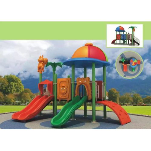 Spielturm mit Rutsche Outdoor Turm Kinderanimation Spielplatz Garten