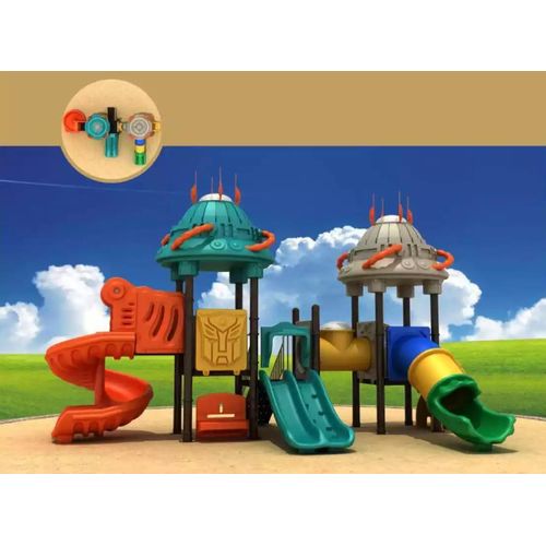 Outdoor Roboterstil Kunststoffeturm Spielplatz im Unterhaltung für Kinder