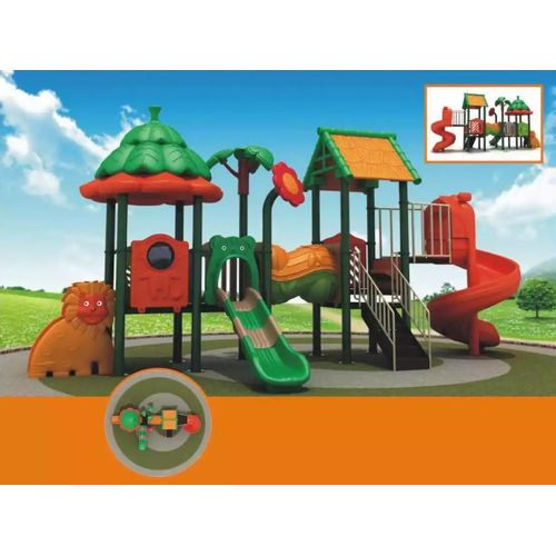 Spielturm mit Rutsche Outdoor Spielhaus Kinder Spielplatz Rutschen